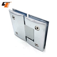Usine directe réglable pliant Arc bord laiton douche porte en verre charnière intérieur verre boîtier pour salle de bain