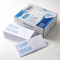 Blanc 10 #   Enveloppe de sécurité confidentielle, enveloppe commerciale occidentale à fermeture autocollante, empêchant les regards indiscrets