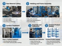Étagère de stockage industrielle multi-niveaux en acier |   Étagère empilable robuste |   Solution anti-corrosion pour entrepôts