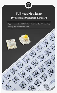 GKS68 BT2.4G sem fio personalizado teclado mecânico Kit 60% Hot-Swappable RGB Backlit PCB DIY 3 Modo - Product Image 4