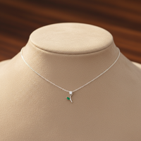 Collier en argent S925 avec pendentif tulipe fraîche, style forêt, électroplaqué, zircon, chaîne claviculaire pour femmes