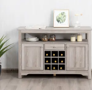 Credenza a Buffet armadi per vino classici moderni con cassetti 9 spazio per il vino per soggiorno consolle armadio dispensa con Hutch