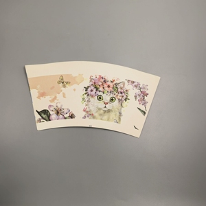 ออกแบบพัดกระดาษเคลือบ PE สำหรับแก้วกระดาษ  โลโก้สั่งทำพิเศษ 150-380 แกรม - Product Image 2