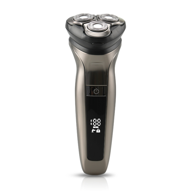 IPX6 Electric Shaver 3D Rechargeable Rotary Shaver Wet and Dry Whole Body Waterproof Electric Razor
