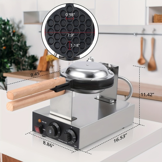 Hot Sale Commercial Egg Waffle Maker Machine Snack Machines for Home Use Pancake Rotate