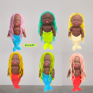 Muñeco de Goma Negro Pequeño del Tamaño de la Palma de la Mano, Figura de Goma Antiestrés, Divertido Regalo, Juguete de Rebote Lento, Modelo Unisex - Product Image 4