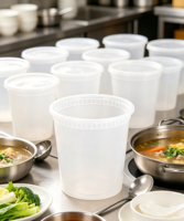 Contenants alimentaires Espak avec logo client, sans BPA, en PP de qualité alimentaire, 32 oz, compatibles micro-ondes, lave-vaisselle et congélateur, avec couvercles