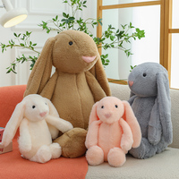 Peluche Lapin de Pâques à longues oreilles lestées en gros, Adorable animal en peluche pour enfants, Cadeau doux pour bébé, Idéal pour l'heure du coucher