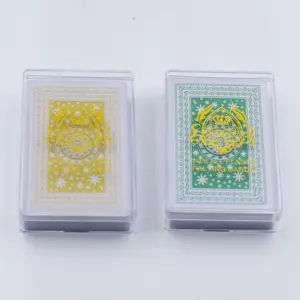 777 marque unique jeu de cartes à jouer en pratique ps boîtier en plastique