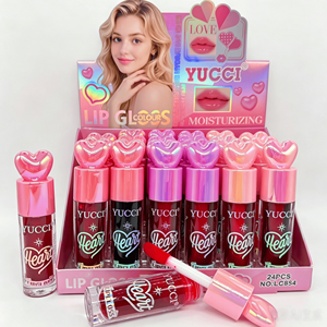 Vente en gros <span class=keywords><strong>Miss</strong></span> <span class=keywords><strong>Betty</strong></span> Plush Lip Gloss Keychain Prix de gros Mignon Monstre Brillant à lèvres Fournisseur Maquillage Vendeur L6530 6g 24PCS - Product Image 3