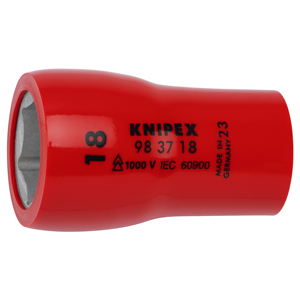 Knipex <b>Socket</b> Wrench <b>18mm</b> 1000V Insulated Made In Germany - Product Image 1