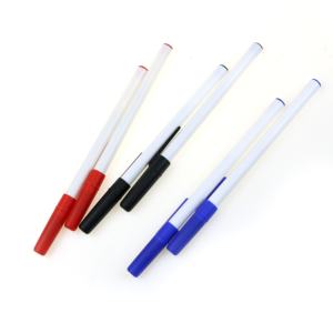 BECOL promosyon ucuz reklam tükenmez kalem kırmızı/siyah/mavi mürekkep kalem ofis okul için özel Logo plastik tükenmez kalem - Product Image 5