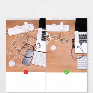 Organisateur de câbles réutilisable pour bureau, enrouleur de fils, attache-câbles, protection et rangement des lignes de données, gadget de rangement - Product Image 4