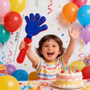 Grelot à main de 24,5 cm, percussion de la paume avec sonnerie, pour enfants, sports, concerts, encouragements vocaux, frappe de la paume, applaudissements - Product Image 4