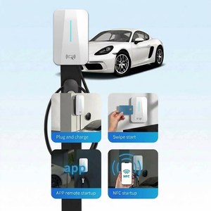 Cargador <span class=keywords><strong>de</strong></span> Vehículos Eléctricos Inteligente <span class=keywords><strong>de</strong></span> 7KW, 11KW, 22KW, Montado <span class=keywords><strong>en</strong></span> Pared, Plug-and-Charge, RFID, APP, NFC, Anti-Robo, con Bloqueo, IP65, para Hogar y Exteriores - Product Image 3