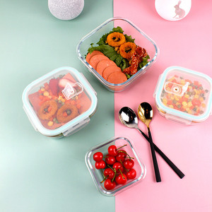 <span class=keywords><strong>Pyrex</strong></span> Semplicemente di un Negozio Di Vetro Quadrato Contenitore Per Alimenti Set/oem di Alta Vetro Borosilicato Bento Box - Product Image 2