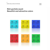 Blocs de construction en plastique PP à grandes particules pour enfants, compatibles LEGO, jouet éducatif pour garçons et filles de 4 à 6 ans, animaux, nature, château