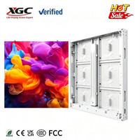 Écran LED fixe incurvé d'extérieur P4.44 IP66 étanche HDR 5500cd/m² Luminosité Panneau d'affichage grand format Façade de bâtiment