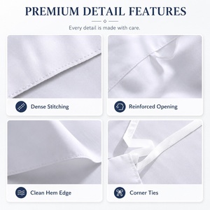 Housse de matelas de luxe en fibre de bambou écologique, drap-housse élastique tout autour, drap simple lisse pour <span class=keywords><strong>hôtel</strong></span> - Product Image 2