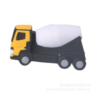 Pu <b>Foam</b> Cement Mixer Truck Toy Cartoon Molding Stress Relief <b>Craft</b> Decor - Product Image 1