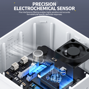 Monitor de Calidad del Aire Interior FNIRSI SFD-02 4 en 1 con Pantalla Táctil, Detector de Formaldehído HCHO, Medidor de TVOC y Temperatura, Carga Tipo-C - Product Image 3
