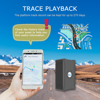 Traqueur GPS Portable de Véhicule avec Carte SIM, Localisateur pour Voiture et Camion, Capteur de Carburant, Positionnement LBS Compatible PC et App iOS, Utilisé pour le Suivi AGPS