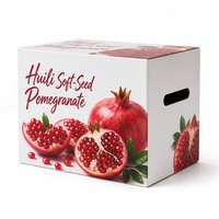 Op maat gemaakte bedrukte stevige geschenkdozen voor Huili zachte zaad-granaatappel premium fruitverpakkingen deksel bodem groothandel