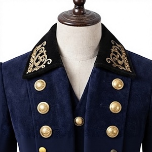 Abrigo de cola de lana 100% para hombre, doble botonadura, largo, estilo vintage, disfraz de maestro de ceremonias de circo - Product Image 6