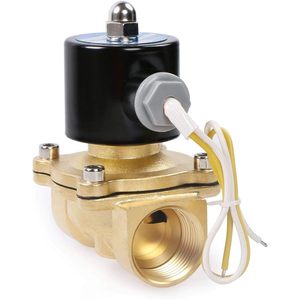 États-Unis Vanne solénoïde électrique en laiton massif 1 pouce 110V AC normalement fermée pour eau, air, huile, diesel - Product Image 6