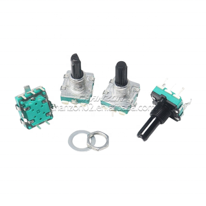 Bán Buôn ec16 3 / 5 Pin 15Mm 16Mm 20Mm Có Knurled Trục Phẳng Bộ Mã Hóa Quay Kỹ Thuật Số <span class=keywords><strong>Potentiometer</strong></span> Với <span class=keywords><strong>Push</strong></span> Chuyển - Product Image 3