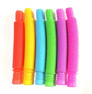 Light up Pop Fidget Tubes Kids Sensory Toys LED Glow in the Dark Party Supplies Pop Glow Sticks for Kids