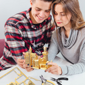 Piececool <span class=keywords><strong>Neuschwanstein</strong></span> lâu đài <span class=keywords><strong>3D</strong></span> kim loại câu đố tự làm xây dựng mô hình thủ công xây dựng thủ công kit đồ chơi giáo dục cho người lớn - Product Image 5