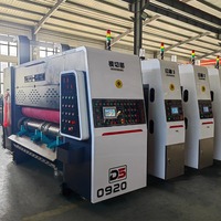 Machine de découpe et d'impression entièrement automatique pour carton ondulé avec empileur automatique pour ligne de cartons de pizza, fruits et légumes