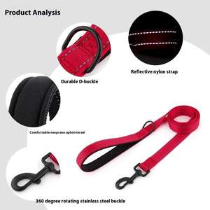 Correa de Entrenamiento para Perros de Nailon Sólido de Lujo Clásico, Reflectante, Duradera, de 150 cm, Correa Retráctil para Mascotas con Manos Libres - Product Image 5