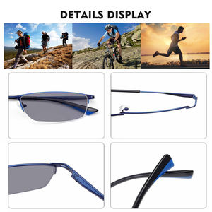 Occhiali da <span class=keywords><strong>sole</strong></span> polarizzati sportivi di alta qualità UV400 blu mezza struttura in metallo occhiali di design per la pesca <span class=keywords><strong>sole</strong></span> esterno tonalità di guida - Product Image 6