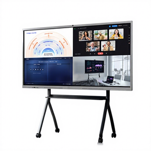 Monitor LCD inteligente Hissview de 55, 65, 75, 85, 86, 98 y 110 pulgadas con pizarra táctil de 40 puntos, cámara integrada, micrófono y panel interactivo. - Product Image 3
