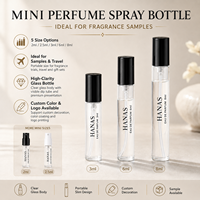 Ensemble de flacons de parfum miniatures portables de 3 ml, couleur personnalisée, étiquette privée, brume fine, anti-fuite, recyclables, promotion de la marque, échantillon de parfum