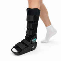 En stock, Botte de marche ROM pour adulte, à ajustement universel, avec vessie gonflable et doublure en mousse, pour la fixation et la récupération de la flexion plantaire