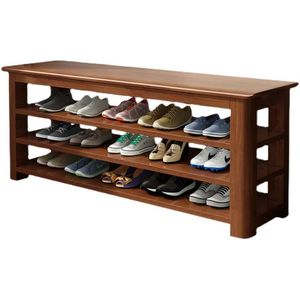 Home <b>Shoe</b> Changing Stool With <b>Storage</b> <b>Rack</b> Rectangular Bench Entryway Furniture Multi Layer <b>Shoe</b> Organizer For Adults And - Product Image 2