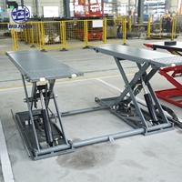 Elevador de Tijera Hidráulico de Alta Calidad para Autos, 3500 kg, Elevación Media, BJS2828-MB35, Altura de Elevación de 40 Pulgadas, para Cambio de Neumáticos en Garaje Doméstico