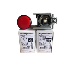 ไฟแสดงสถานะ LED สีแดง XB4BVM4 230V AC ขนาด 22 มม. พร้อมกรอบโลหะ - Product Image 3