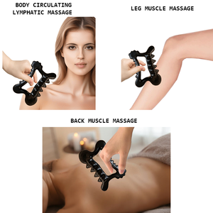 Corps en céramique <span class=keywords><strong>canin</strong></span> lifting Guasha masseur facial ensemble de pierres naturelles pour hommes Fascia couteau ventouses outil <span class=keywords><strong>Massage</strong></span> noir - Product Image 6