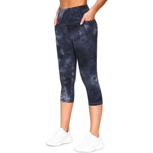 FOXA Women's High Waist Tummy Control Capri <b>Leggings</b> <b>With</b> <b>Pockets</b> Yoga Workout Wear - Product Image 6