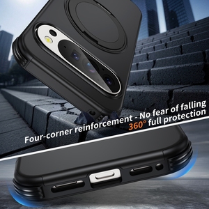 Funda Protectora Híbrida de TPU+PC Resistente con Anillo Magnético Giratorio de 360 Grados para Montaje en Coche, Compatible con Google Pixel <span class=keywords><strong>11A</strong></span> 10A 10 Pro XL - Product Image 5