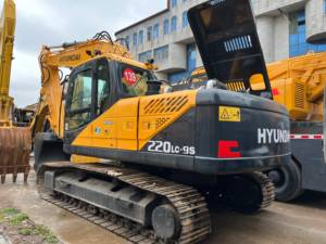 Excavatrice d'occasion d'origine coréenne 220LC-9S, excavatrice hydraulique à chenilles Hyundai 220-9S, excavatrices d'occasion Hyundai220 210 à vendre - Product Image 5