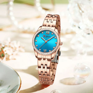 CURREN 9086 Nouvelle Montre Femme Charmante Rose Aiguilles Lumineuses Bracelet Acier Inoxydable Montre Fine à Quartz pour Femme Relogio - Product Image 5