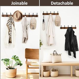 Factory Custom <b>Wall</b> <b>Hanging</b> Wooden Garment Hook Holder OEM ODM Bespoke Multi-Purpose Non-Folding <b>Storage</b> - Product Image 4