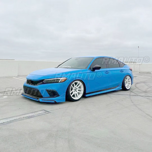 Spoiler de pare-chocs avant Civic noir mat style YOFER pour Honda Civic 11e génération 2022-2023 Accessoires de voiture - Product Image 3