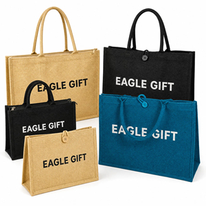 Sacs fourre-tout en jute de haute qualité, sacs pour ordinateur portable en jute, sacs souvenirs en jute, sacs de voyage et de shopping durables en jute, sacs en toile de jute avec bouton - Product Image 1