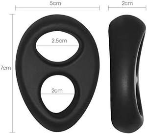 Groothandel penisring voor heren, vertraagde ejaculatie, zachte lijm, dubbele vergrendeling, model XY-512, gemaakt in <span class=keywords><strong>China</strong></span> - Product Image 5